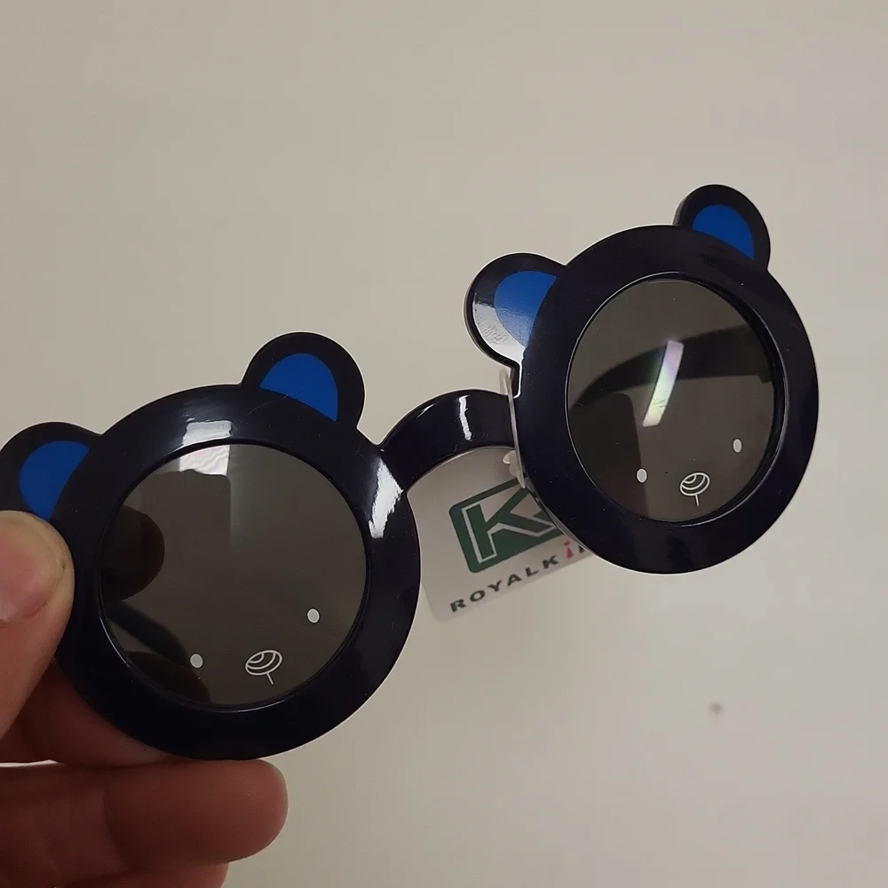 Royal King Sunglasses Bear with Ears Children Kids OS Dark Blue NWT